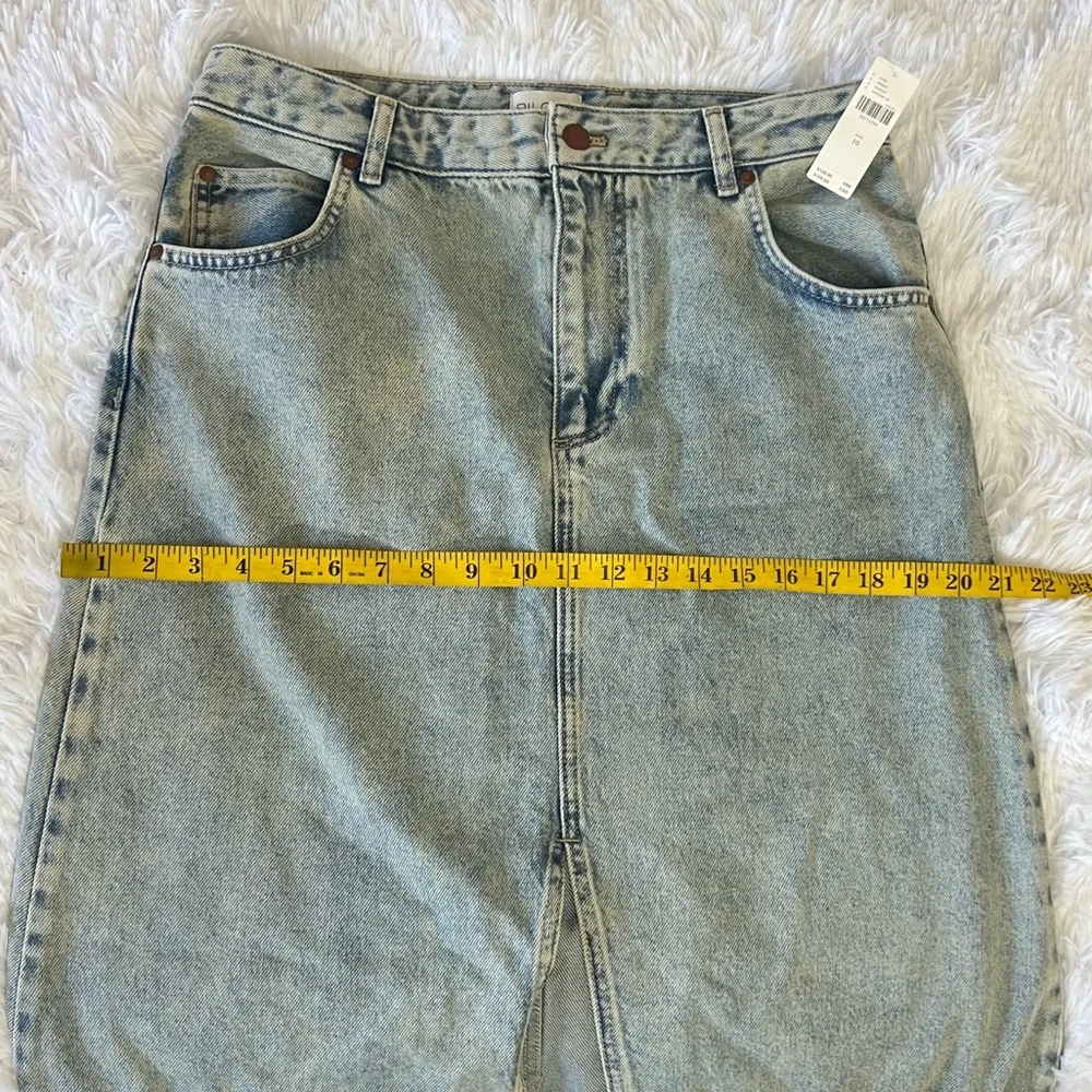 Pilcro Jean Midi Skirt